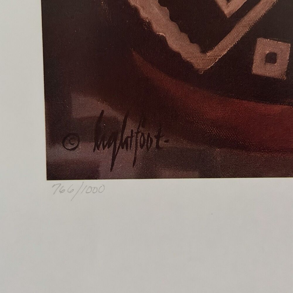 Jon Lightfoot Signed Numbered Art Print Nitz-Na Of Tesuque Offset Litho 29x22” - Picture 5 of 12
